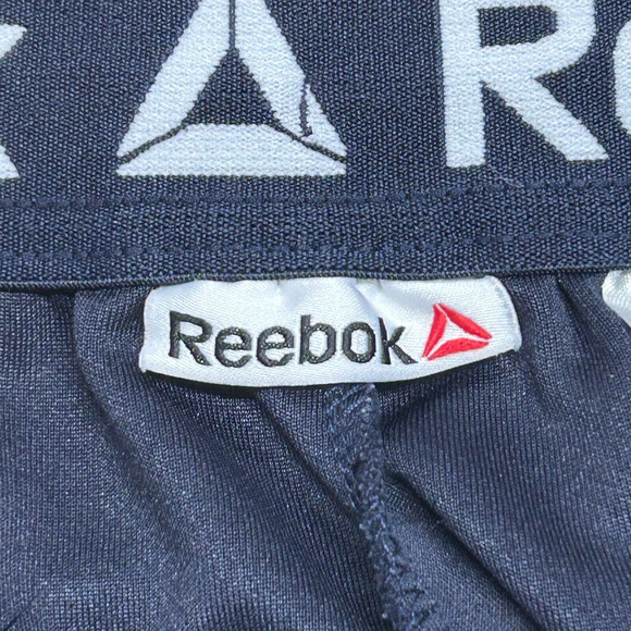 Reebok Track Pants Mens Large Blue Actual 30X28 Elastic Waist Zip Ankle Stretch - Picture 6 of 10